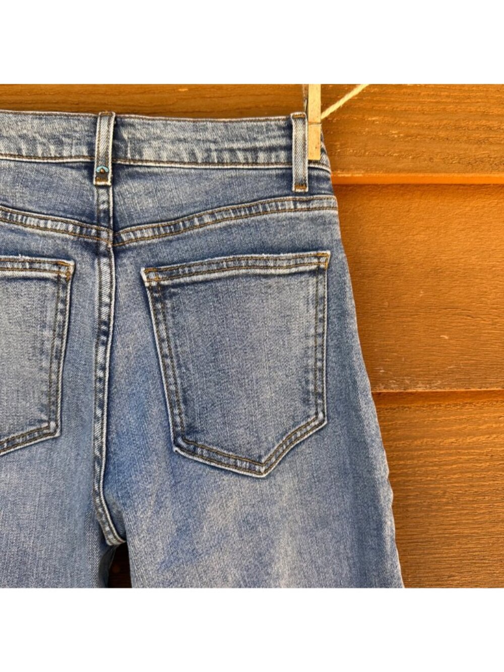 Edyson Womens Flare-Leg Denim Jeans Size 24 Blue 99% Cotton 1% Spandex Made In - Picture 11 of 13